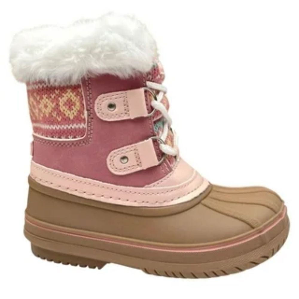 LONDON FOG Toddler Girls Lil Tottenham Snow Boots, Pink, New in Box
